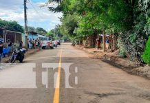 Nuevas calles asfaltadas en Sabana Grande, Managua, Nicaragua