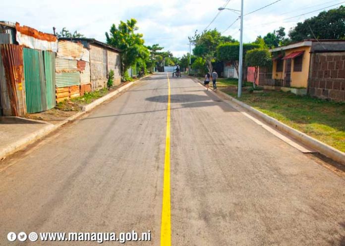 Nuevas obras y calles para el barrio La Primavera, Managua