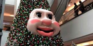 En Canadá está el árbol de Navidad más espeluznante del 2021