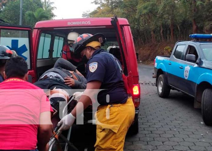 Motociclista se lleva la peor parte en accidente ocurrido en San Marcos