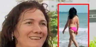 Mujer camina en toples en Cartagena "por orden de los extraterrestres"