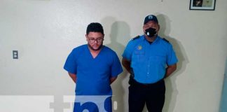 Conferencia policial por captura de expendedor de drogas en Managua