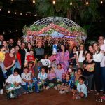 Presidente Daniel Ortega junto a la Vicepresidenta Rosario Murillo y familia celebran la Purísima Familia presidencial de Nicaragua celebra a la Virgen María