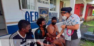 Marinos de Corn Island que fueron encontrados sanos