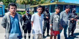 Captura de delincuentes gracias a la policía en Jinotega