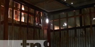 Vivienda que sufrió un incendio en barrio La Esperanza, Managua