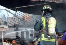 Incendio en una vivienda de Managua