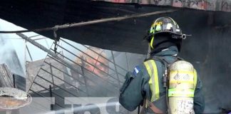 Incendio en una vivienda de Managua