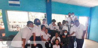 Actividad del cierre escolar en colegio Ramírez Goyena, en Managua