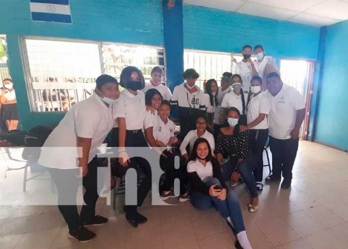 Actividad del cierre escolar en colegio Ramírez Goyena, en Managua