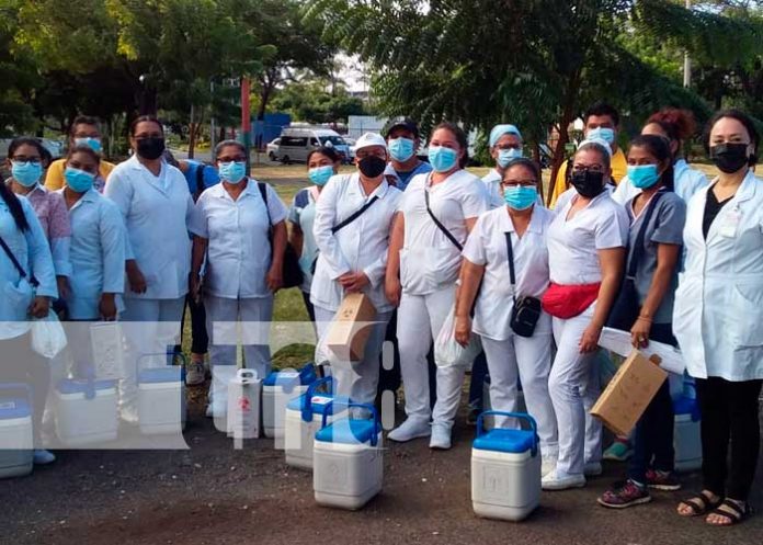 Jornada de vacunación en barrios de Managua