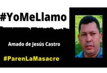 Denuncian asesinato de líder social en Caldas, Colombia Denuncian asesinato de líder social en Caldas, Colombia