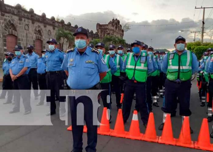 Policía brinda acompañamiento a la población para un Diciembre seguro en Masaya