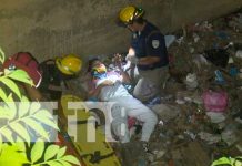 ¡Salió ileso!: Motociclista termina dentro de un cauce cerca del Mayoreo, Managua Motociclista cayó en un cauce de Managua