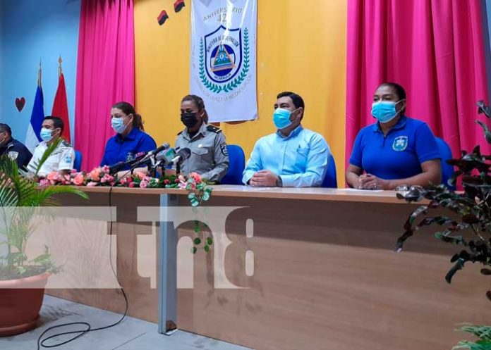 Conferencia de prensa del MIGOB en Nicaragua