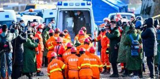 Rescatan a mineros que habían quedado atrapados en una mina en China