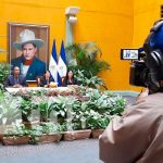 Conferencia de prensa desde la Cancillería de Nicaragua