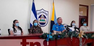 Conferencia de prensa sobre planes integrales con la juventud de la Policía en Nicaragua