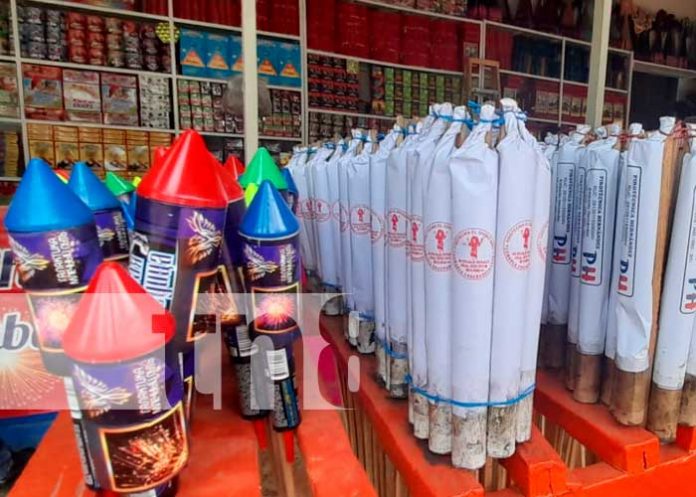 Comercio de pólvora en puestos de Managua