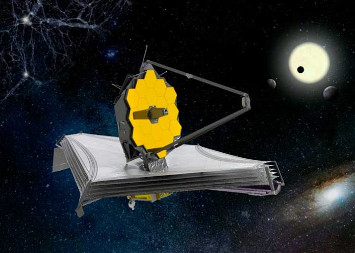 Ilustración del telescopio espacial Webb