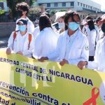 Con una caminata Estelí conmemoró el Día Mundial de Lucha contra el SIDA Caminata en Estelí por el dia mundial del VIH