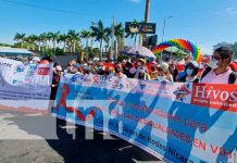 Caminata en Managua, Nicaragua, por el Día Mundial de Lucha contra el SIDA