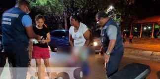 Mujer es atropellada por motociclista en Managua