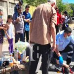 Dos personas lesionadas por accidente de motocicleta en Managua