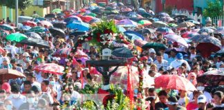 Miles de peregrinos acompañaron al cristo negro en Siuna
