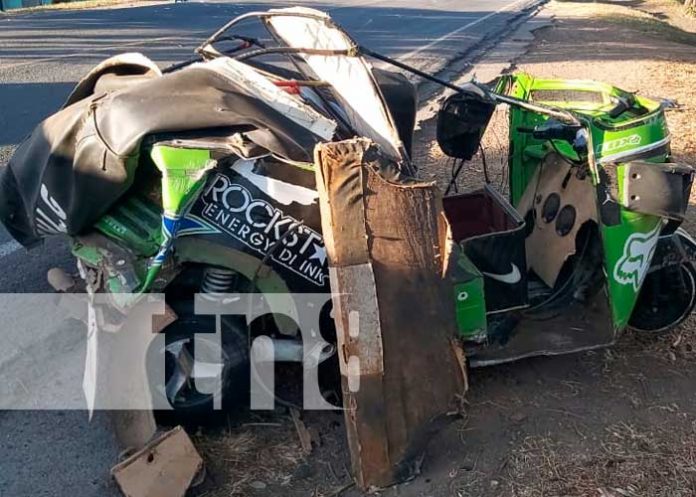 Tres lesionados en accidente de tránsito en Nandaime