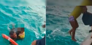 Rescatan a padre e hija de cuatro años que naufragaron en San Andrés