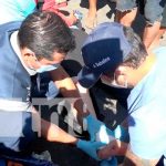 Repartidora es colisionada por un motociclista en Managua Repartidora es colisionada por un motociclista en Managua