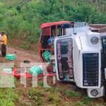 Vuelco de camión deja varias personas lesionadas en El Ayote Vuelco deja varios personas lesionadas en El Ayote