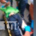 Motociclista grave tras ser atropellado por un bus en Managua Motociclista grave tras ser atropellado por un bus en Managua
