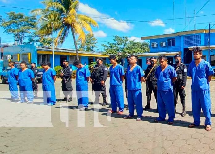 Policía Nacional puso tras las rejas a doce delincuentes en la departamento de Masaya