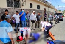 Motociclista lesionado tras impactar contra un camión en Juigalpa Motociclista lesionado tras impactar contra un camión en Juigalpa