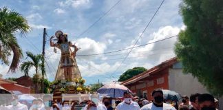 Feligresía católica en Acoyapa, participa en procesión del Santo Patrono San Sebastián
