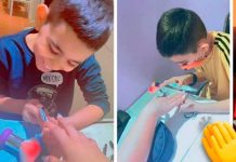 ¡Increíble! niño pone uñas acrílicas para operación de su hermano ¡Increíble! niño pone uñas acrilicas para operación de su hermano