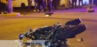 Irrespeto a señal de alto le provoca la muerte a motociclista en Managua