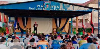 Algarabía en Nandaime celebrando la toma de posesión del Presidente de la República