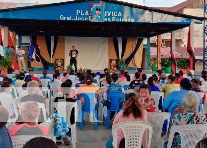Algarabía en Nandaime celebrando la toma de posesión del Presidente de la República