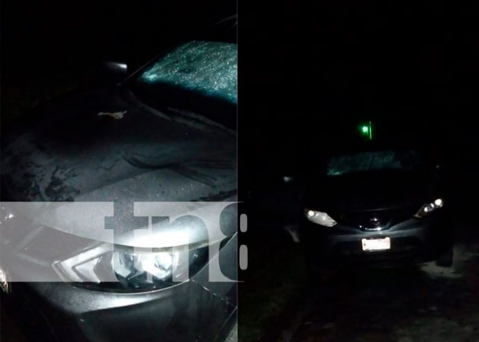 5 Vehículo toma Fuego en el KM 217 en Villa Sandino, Chontales