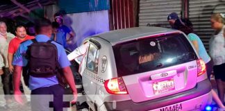 Managua: Dos lesionados en accidente ocurrido en semáforos del mercado mayoreo