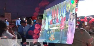 Militancia Sandinista celebró con alegría la juramentación presidencial desde San Carlos