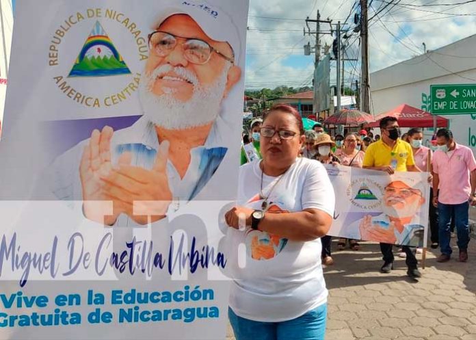 6 Juigalpa realizó homenaje especial al profesor Miguel de Castilla