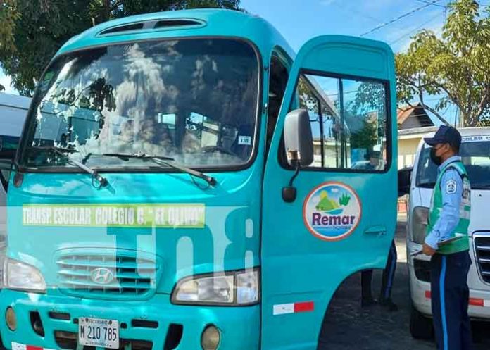 Inspecciones en recorridos escolares de Masaya