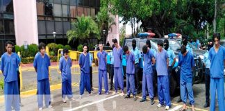 Policía Nacional cumpliendo con la seguridad de las familias de Nicaragua