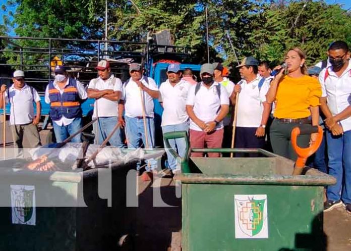 Jornada de limpieza en marco a la celebración del 143 Aniversario de Juigalpa