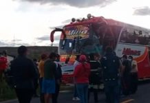 Ocho muertos y 20 heridos en un choque de autobuses en Ecuador