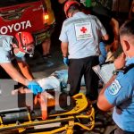 Personas lesionadas por un imprudente conductor en el sector Las Colinas